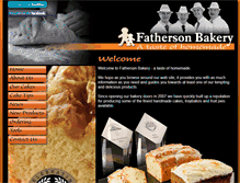 Tablet Screenshot of fathersonbakery.com